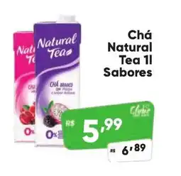 Supermercados Pague Menos Chá Natural Tea Sabores oferta