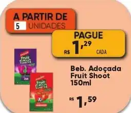 Supermercados Pague Menos Beb. Adoçada Fruit Shoot oferta