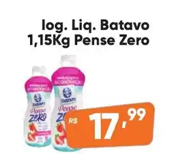 Supermercados Pague Menos log. Liq. Batavo Pense Zero oferta
