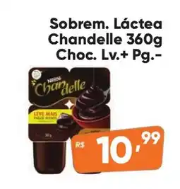 Supermercados Pague Menos Sobrem. Láctea Chandelle oferta