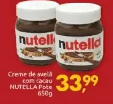 Supermercados Nori Creme de avela com cacau Nutella pote 650g oferta