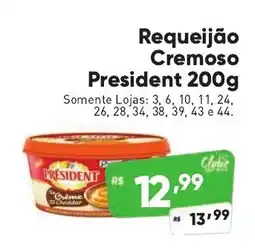 Supermercados Pague Menos Requeijão Cremoso President oferta