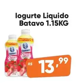 Supermercados Pague Menos logurte Liquido Batavo oferta