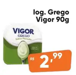 Supermercados Pague Menos log. Grego Vigor oferta