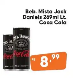 Supermercados Pague Menos Beb. Mista Jack Daniels Lt. Coca Cola oferta