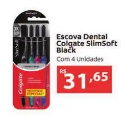 Supermercados Pague Menos Escova Dental Colgate SlimSoft Black oferta