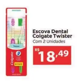 Supermercados Pague Menos Escova Dental Colgate Twister oferta