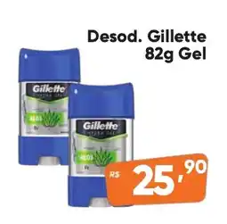 Supermercados Pague Menos Desod. Gillette Gel oferta