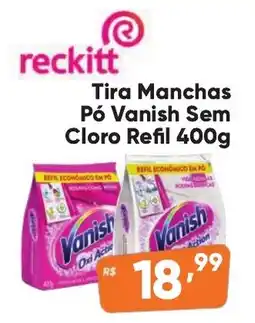 Supermercados Pague Menos Tira Manchas Pó Vanish Sem Cloro Refil oferta