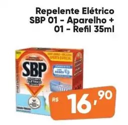 Supermercados Pague Menos Repelente Elétrico SBP 01 Aparelho + 01 - Refil oferta