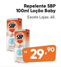 Supermercados Pague Menos Repelente SBP Loção Baby oferta