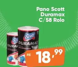 Supermercados Pague Menos Pano Scott Duramax oferta