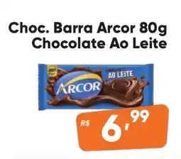 Supermercados Pague Menos Choc. Barra Arcor oferta