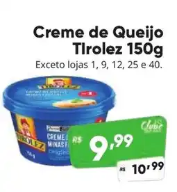 Supermercados Pague Menos Creme de Queijo Tirolez oferta