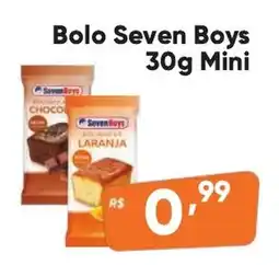Supermercados Pague Menos Bolo Seven Boys Mini oferta