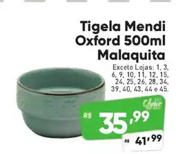 Supermercados Pague Menos Tigela Mendi Oxford Malaquita oferta