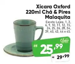 Supermercados Pague Menos Xícara Oxford Chá & Pires Malaquita oferta