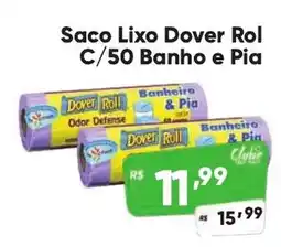 Supermercados Pague Menos Saco Lixo Dover Rol C/50 Banho e Pia oferta