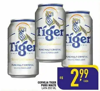 Mercantil Rodrigues Cerveja tiger puro malte 350ml oferta