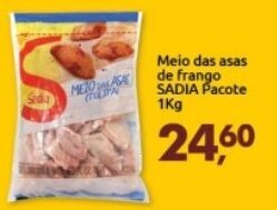 Supermercados Nori Meio das asas de frango Sadia Pacote 1kg oferta
