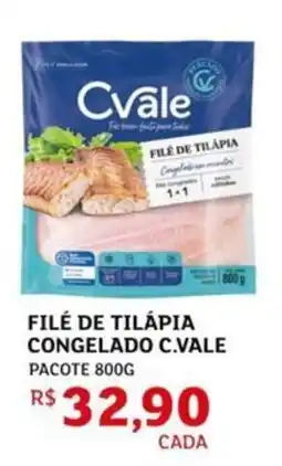Assaí Atacadista Filé de tilápia congelado c.vale pacote oferta