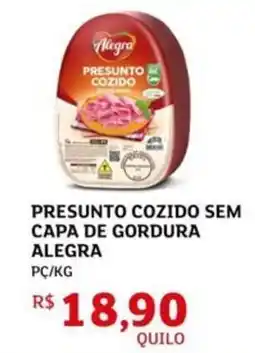 Assaí Atacadista Presunto cozido sem capa de gordura alegra oferta