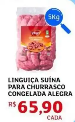 Assaí Atacadista Linguiça suína para churrasco congelada alegra oferta
