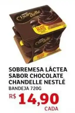 Assaí Atacadista Sobremesa láctea sabor chocolate chandelle nestlé oferta