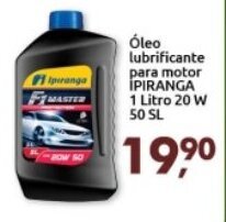 Supermercados Nori Oleo Lubrificante para motor Ipiranga 1L 20w 50 5L oferta