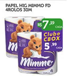 CenterBox Papel hig mimmo fd 4rolos 30m oferta