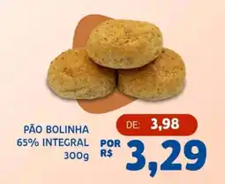 Bergamais Supermercados Pão bolinha 65% integral oferta