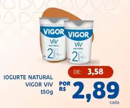 Bergamais Supermercados Iogurte natural vigor viv oferta