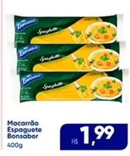 Rebouças Supermercados Macarrão Espaguete Bonsabor oferta