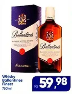 Rebouças Supermercados Whisky Ballantines Finest oferta