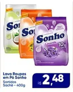 Rebouças Supermercados Lava Roupas em Pó Sonho Sortidos Saché oferta