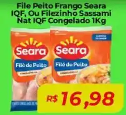 Mart Minas File Peito Frango Seara IQF, Ou Filezinho Sassami Nat IQF Congelado oferta