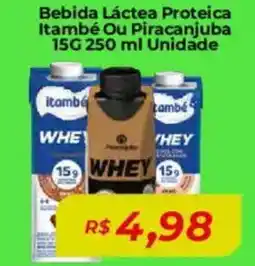 Mart Minas Bebida Láctea Proteica Itambé Ou Piracanjuba 15G Unidade oferta