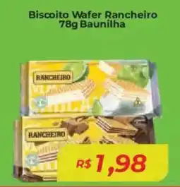 Mart Minas Biscoito Wafer Rancheiro Baunilha oferta