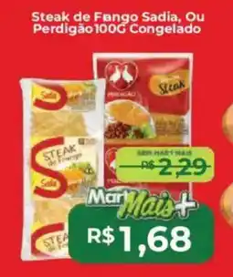 Mart Minas Steak de Fango Sadia, Ou Perdigão Congelado oferta