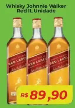 Mart Minas Whisky Johnnie Walker Red Unidade oferta