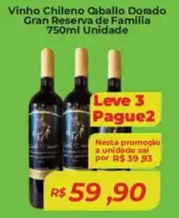 Mart Minas Vinho Chileno Caballo Dorado Gran Reserva de Familia Unidade oferta