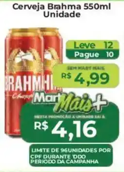 Mart Minas Cerveja Brahma Unidade oferta