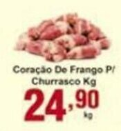 Coracao de Frango p/ Churrasco 1kg