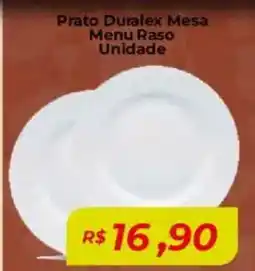 Mart Minas Prato Duralex Mesa Menu Raso Unidade oferta