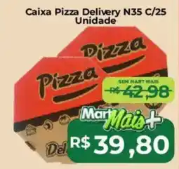 Mart Minas Caixa Pizza Delivery N35 oferta