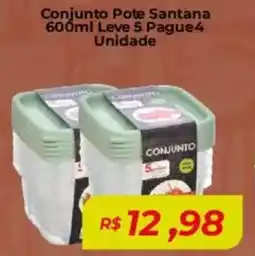 Mart Minas Conjunto Pote Santana oferta