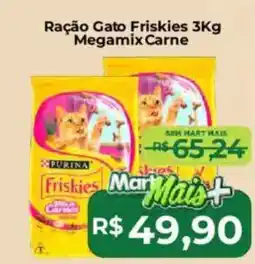Mart Minas Ração Gato Friskies Megamix Carne oferta