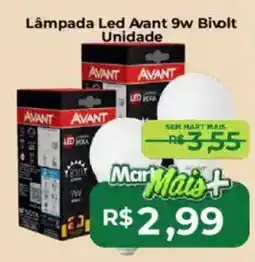 Mart Minas Lâmpada Led Avant 9w Bivolt Unidade oferta