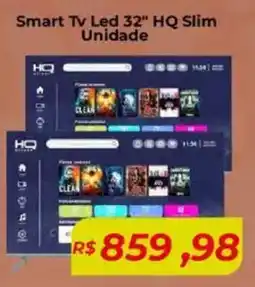 Mart Minas Smart Tv Led 32" HQ Slim Unidade oferta