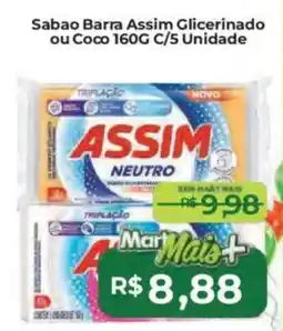 Mart Minas Sabao Barra Assim Glicerinado ou Coco oferta